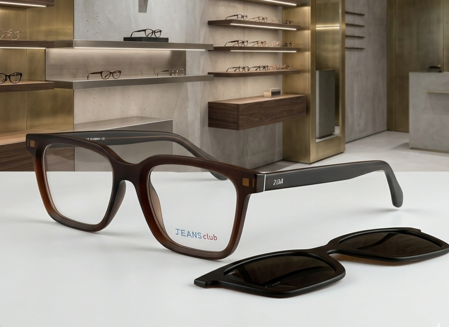 JEANS CLUP
Clip-ON EYEWEAR 2-in-1 Medical & Sun
